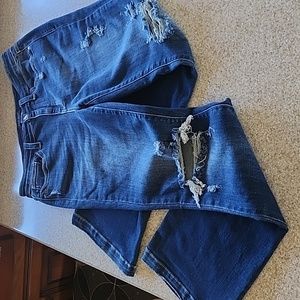 Judy Blue Women's Boot Cut Jeans - Distressed Blue